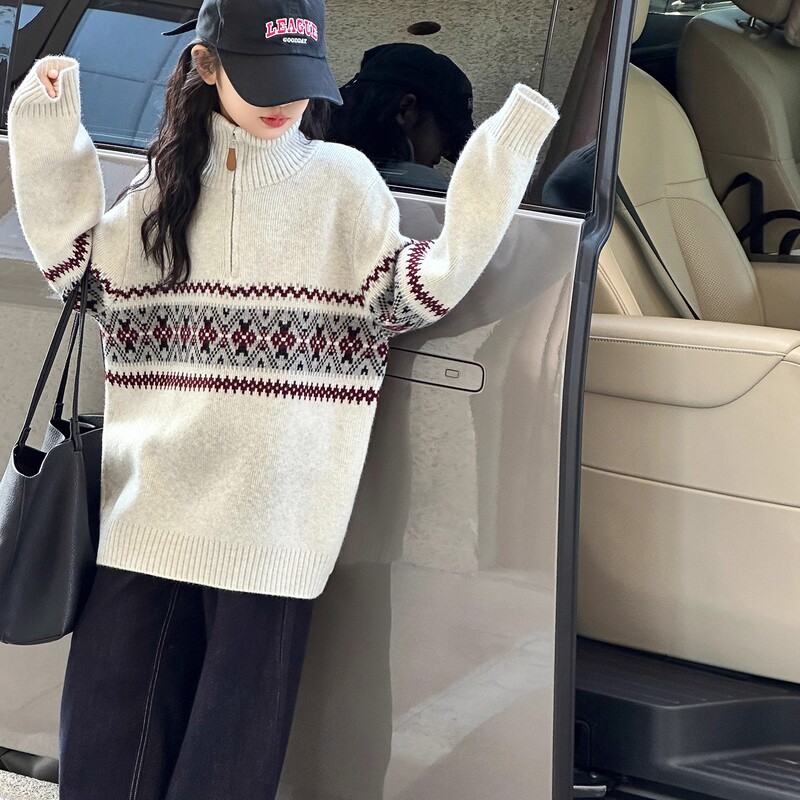 Girls Sweater 2025 New Autumn and Winter Girls' Style Children's Turtleneck Sweater Winter Thickened Sweater for Big Children