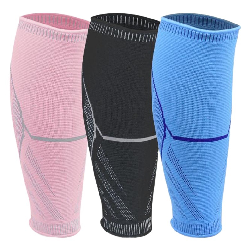 Shiwei New Three-color Calf Protection Breathable Gradient Pressurized High Elastic Nylon Knitted Running Calf Protection