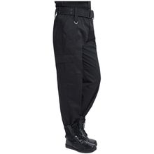 冬季保安裤子男黑色加绒保安服加厚耐磨作战作训裤加绒保安工作裤