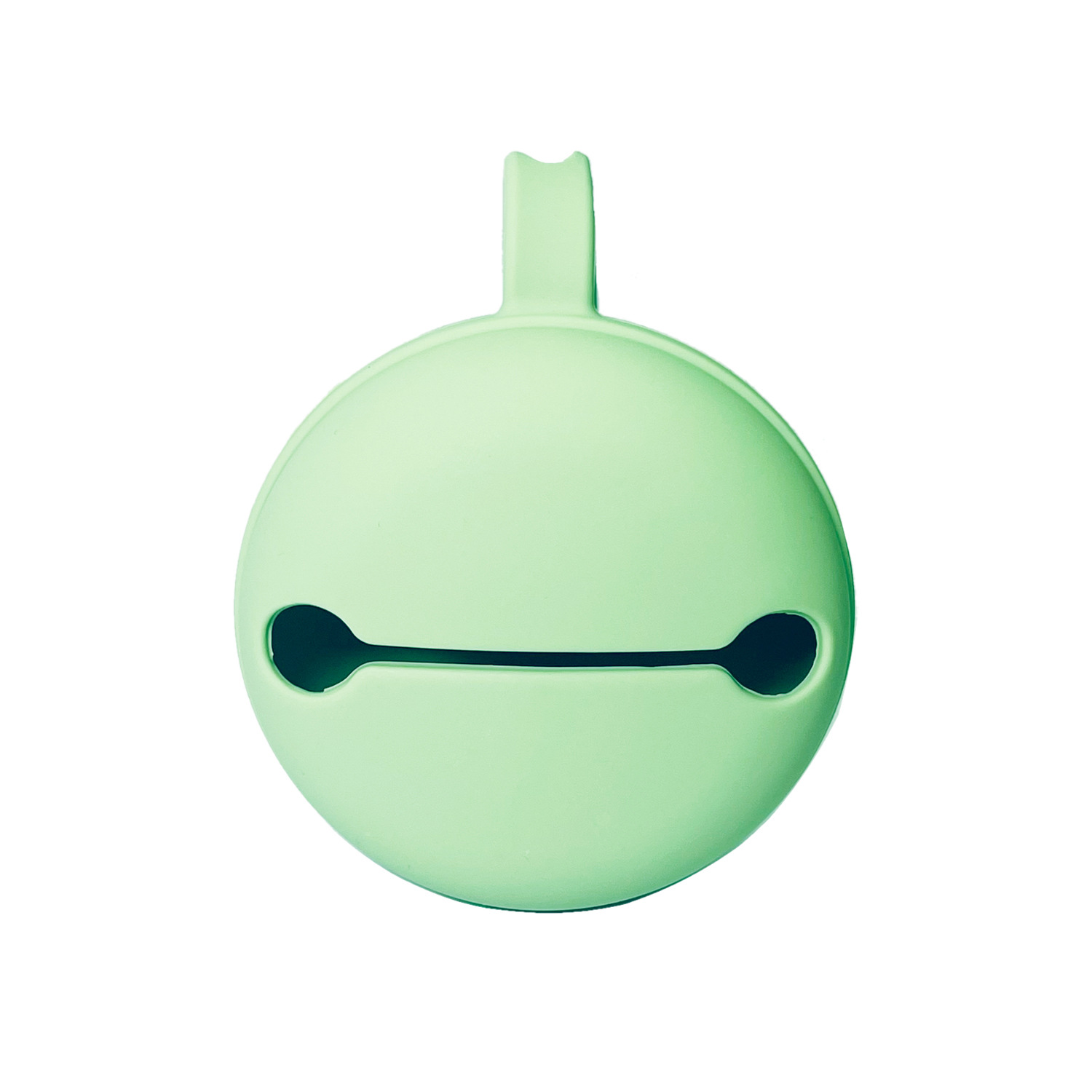 Morderse caja de chupete-verde redondo-silicona suave