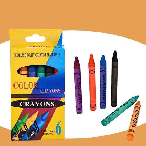 Children's colored pencils 6-color 12-color 24-color set for filling and painting, oil pastels for primary school students and children's painting classes, colorful paints