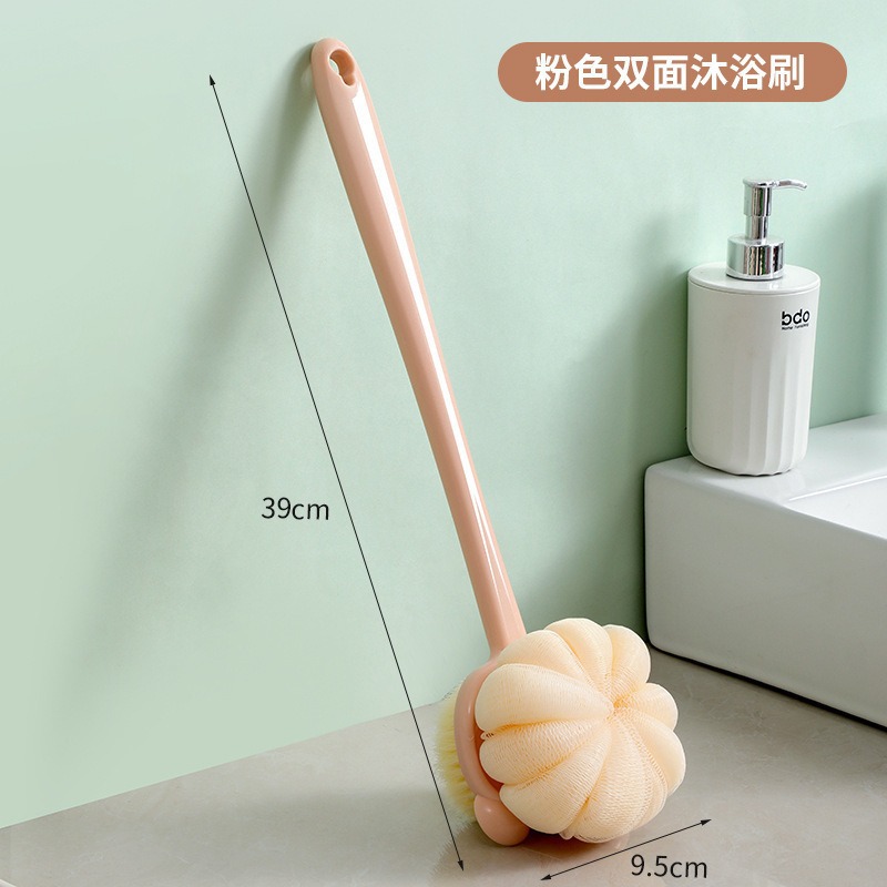 cepillo de baño, cepillo de mango largo, cepillo de pelo suave, cepillo de baño de doble cara, cepillo de barro, cepillo de espalda para eliminar la ceniza.
