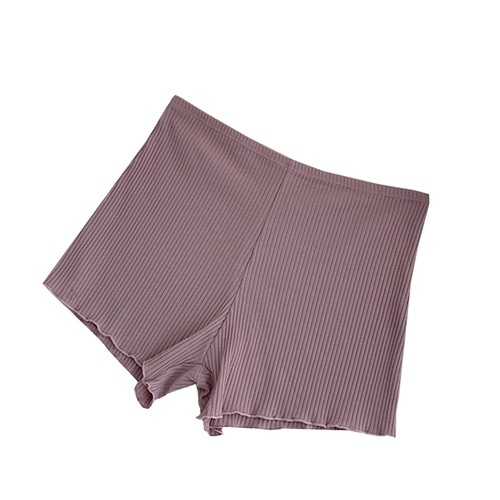 Women's safety pants, anti-exposure, summer thin ice silk leggings, seamless threaded tight outer wear, inner insurance shorts