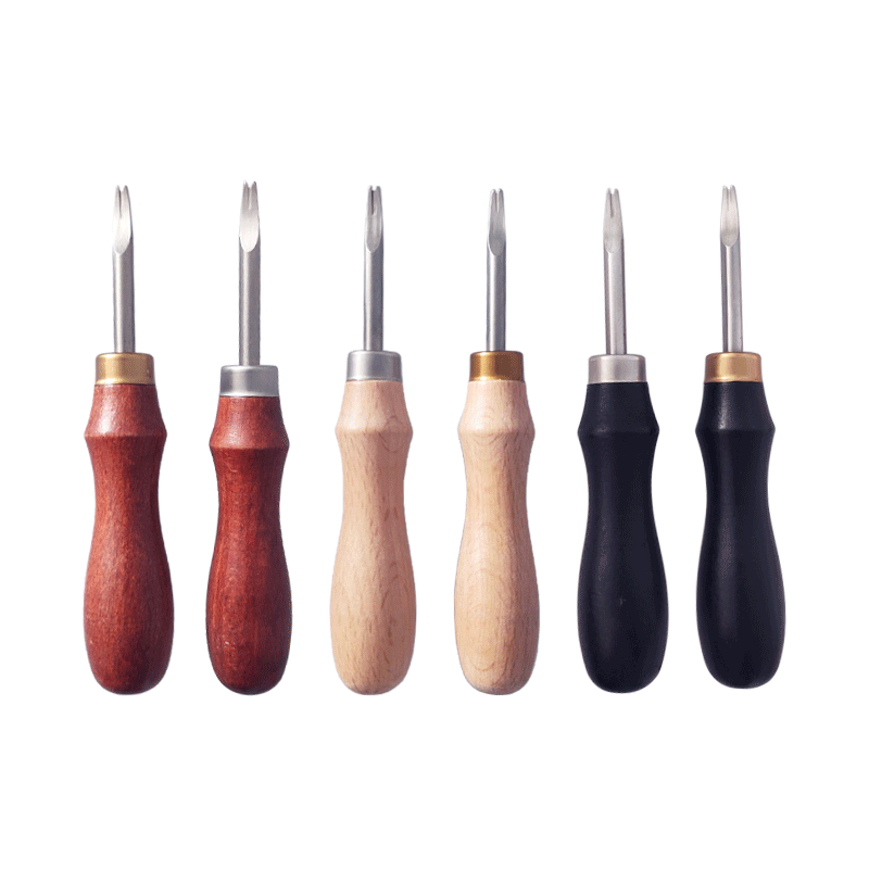 皮革工具 削边器 工具修边黑木柄皮革削边器 植鞣革皮边 削边工具