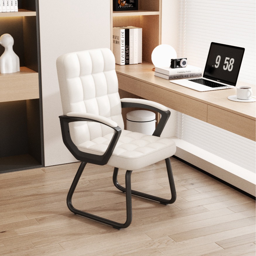 Silla de computadora estudio en casa asiento ergonómico cómoda silla de oficina de larga duración Silla de respaldo dormitorio escritorio silla giratoria