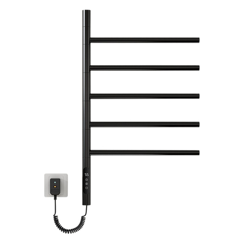 Rotating Electric Heated Towel Rack for Home Bathroom and Toilet Intelligent Constant Temperature Electric Heating Drying Towel Bar Storage Rack
