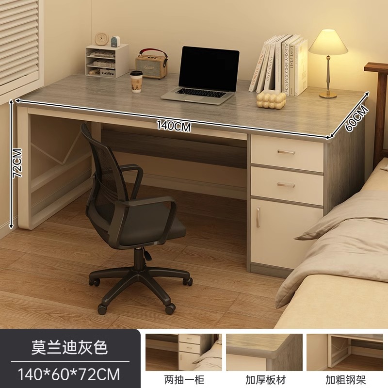 Escritorio de computadora dormitorio escritorio de escritorio para estudiantes escritorio de escritura simple alquiler con cajón escritorio de oficina