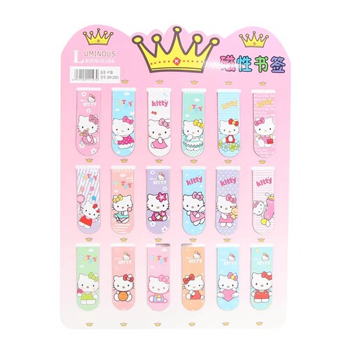 Wholesale cute magnetic bookmark cartoon creative student stationery female small fresh constellation book holder double-sided magnet bookmark