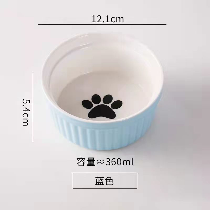 Cerámica doble cuenco cuello para perro y gato cuenco para mascotas cuenco para perros cuenco para perros cuenco para gatos cuenco alimentador para mascotas