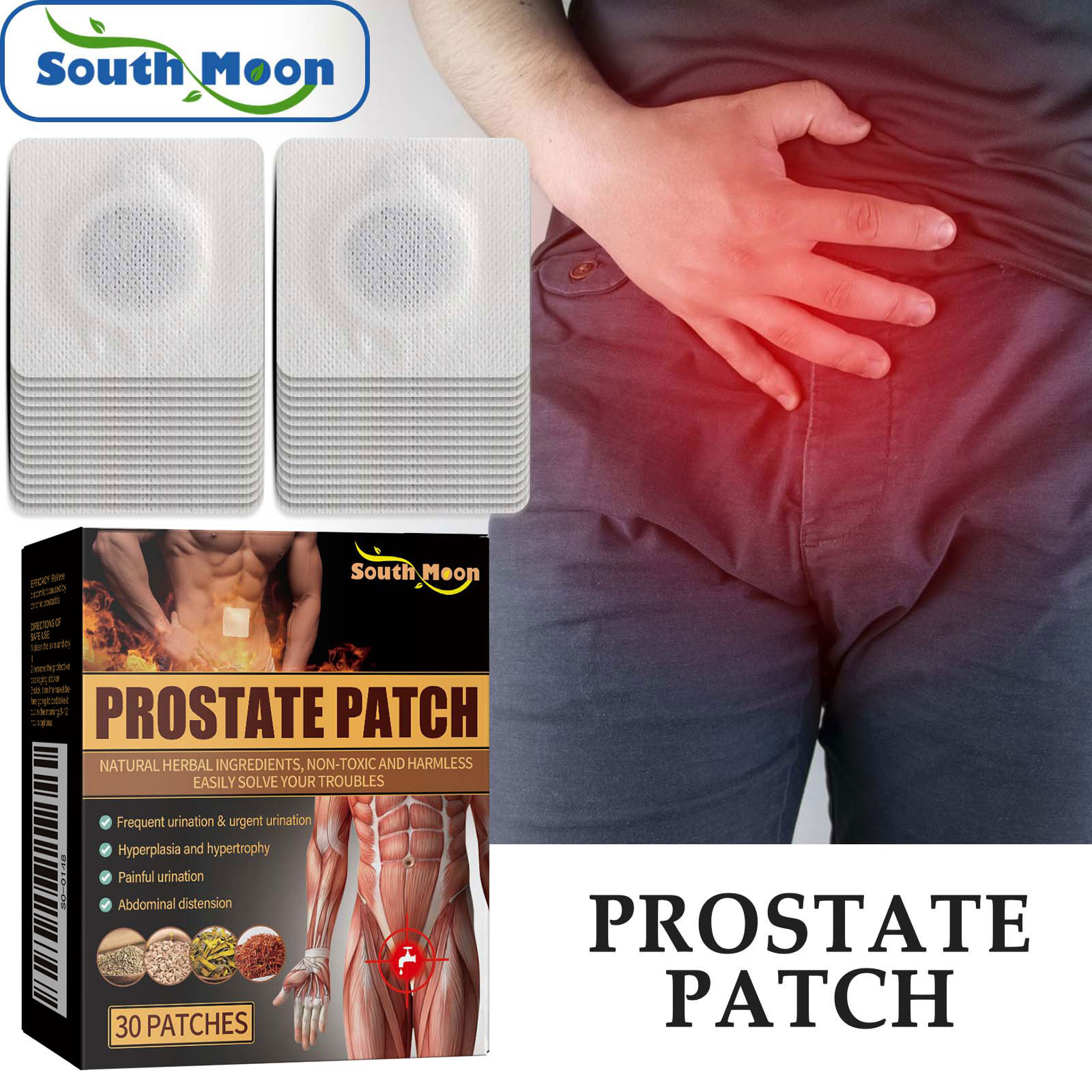 South Moon Men's Comfort Patch - Men's Comfortable Body Care Patch for External Use