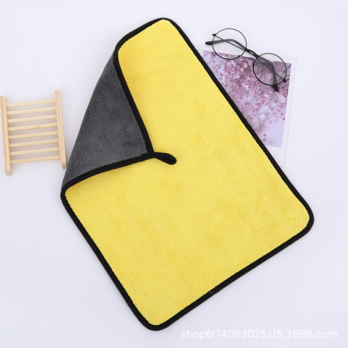 Car Wash Towel, Thick Large Absorbent Cleaning Car Wash Towel, Coral Fleece Double-Sided Car Cleaning Wash Towel Manufacturer
