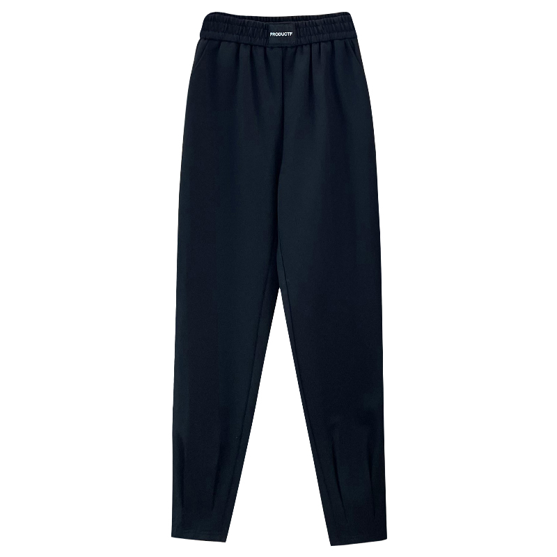 무 할란 바지 여성의 가을과 겨울 벨벳 바지 2024 새로운 폭발 캐주얼 외부 착용 따뜻한 두꺼운 바지 겨울