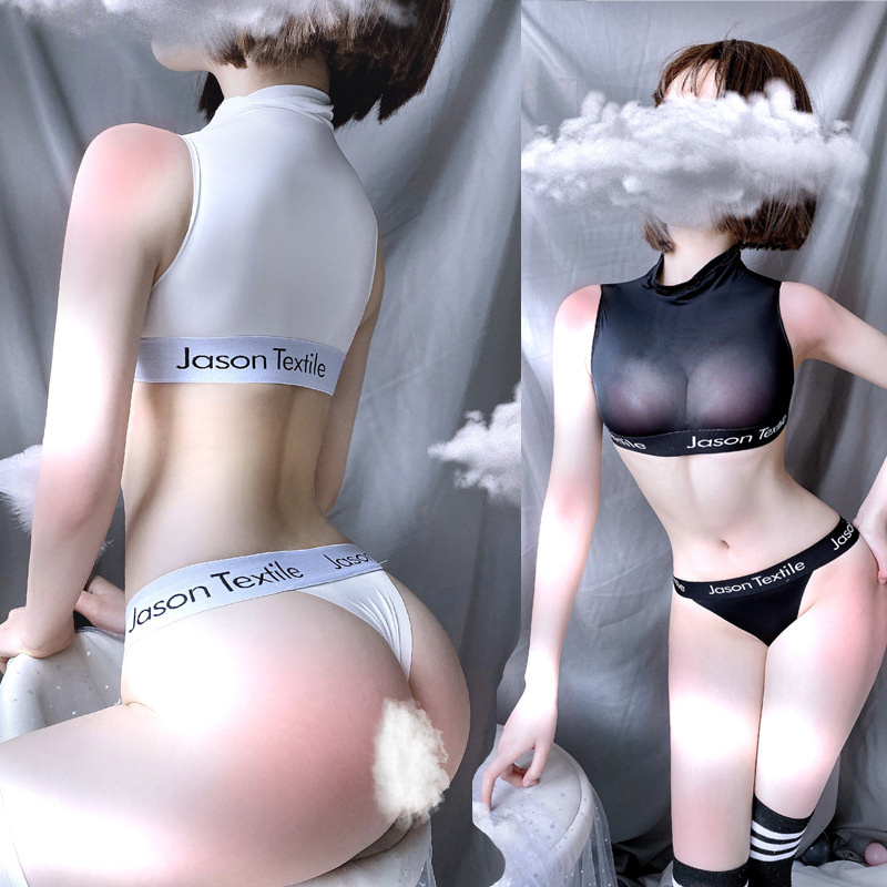Sexy Lingerie, Transparent Bikini, Tight-Fitting Suit, Uniform, Three-Point Swimsuit, Drop Shipping