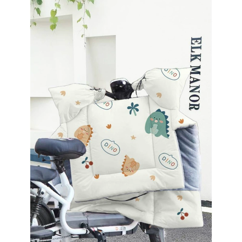 Электрический ветрозащитный чехол для мотоцикла, зимний флисовый утепленный зимний маленький аккумуляторный велосипед, водонепроницаемый ветрозащитный чехол, зимний стиль