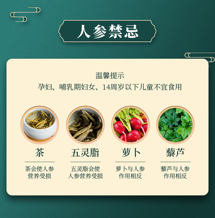 Changbai Mountain Ginseng Honey Slices 50g Ready to Eat Gift Box Northeast Specialty details