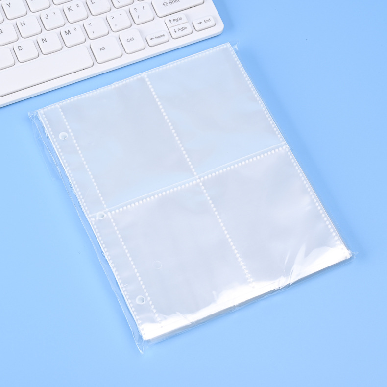 Libro de colección de tarjetas de juego 9-grid libro de almacenamiento de bolsillo transparente álbum de libro Juego King Card Book Page página interior Jiugongge