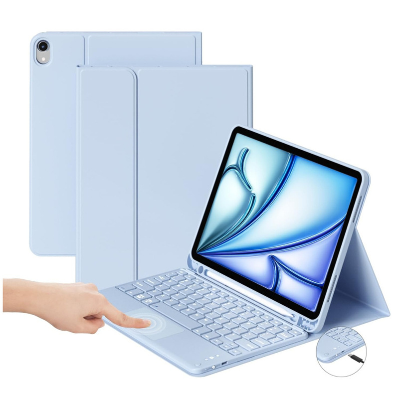 Ipad11 Generation Touch Keyboard Air110.2.5 Protective Cover Pro13 Colorful Shell Magnetic Detachable Pen Slot 9 Suitable