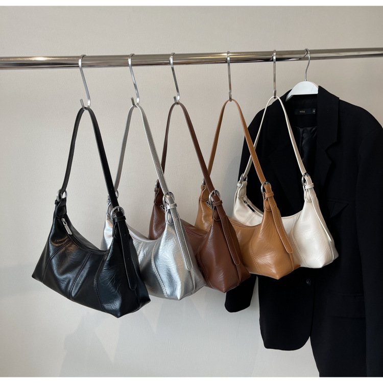 Sac à bandoulière tendance pour femmes sous les aisselles 2024, nouvelle version coréenne à la mode, simple, grande capacité, pour le travail et les déplacements_voghion.com