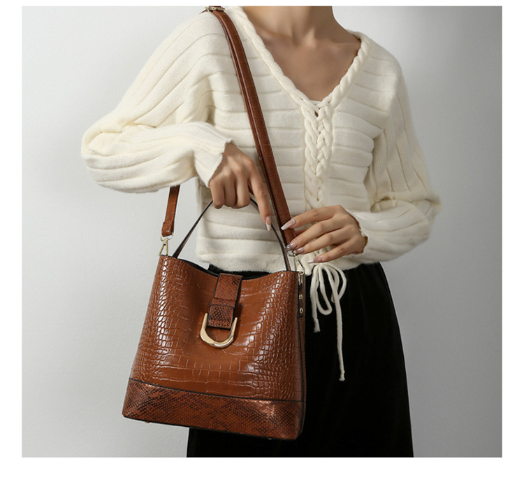 Women's Shoulder Bag And Crossbody Bucket Bag Set For Women_voghion.com