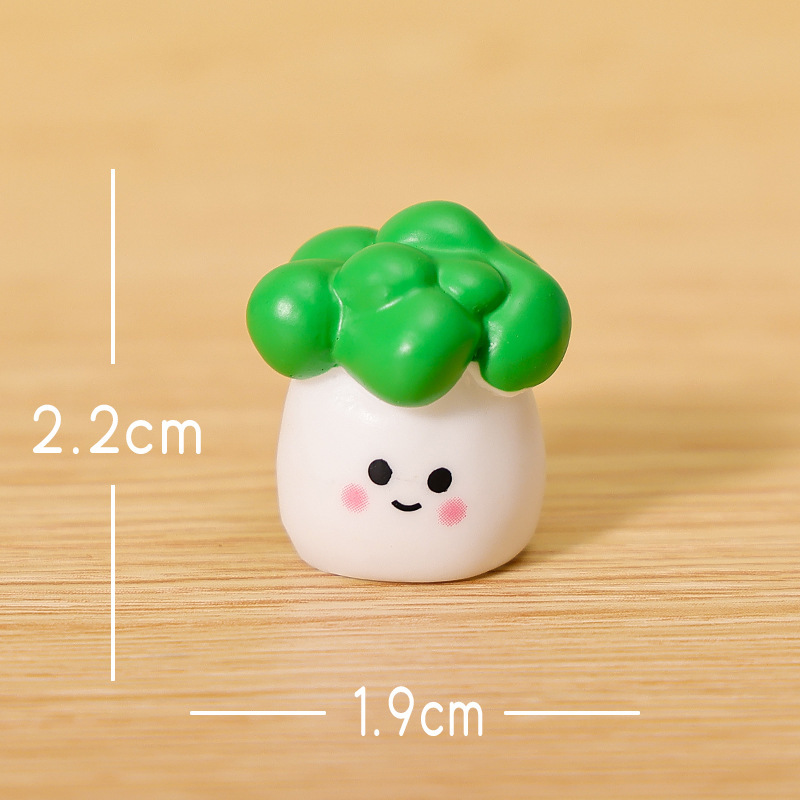 微景观创意蘑菇摆件可爱表情水果家居桌面树脂diy工艺装饰小摆件|undefined