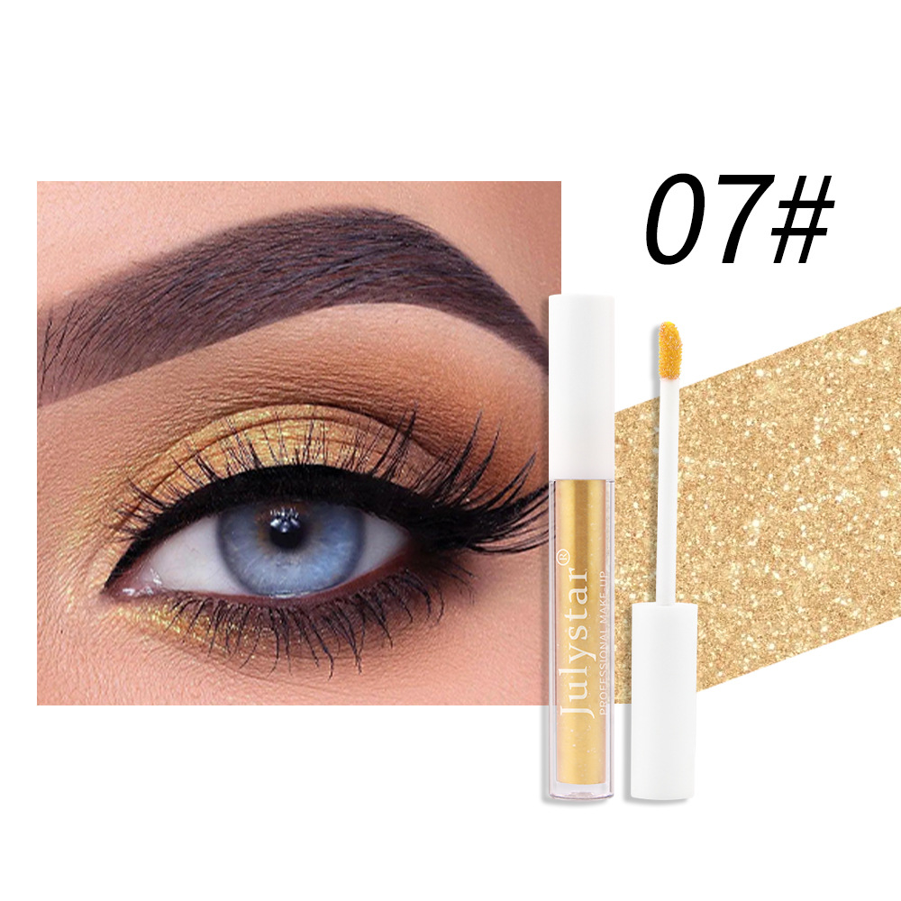 Kauneus polarisoitu meikki hohtava yksivärinen luomiväri nestemäinen kosmetiikka_voghion.com