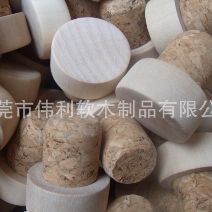 供应上清漆木盖加软木塞 带盖木塞