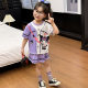 2025 summer new sweet sports T-shirt skirt cartoon cute short sleeve summer baby skirt dress suit