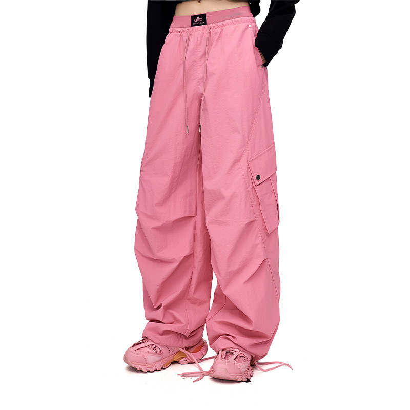 Togu American-Style Spicy Girl Paratrooper Cargo Pants for Women, Trendy Brand Loose Drape Wide-Leg Casual Pants, Ins Sports Long Pants