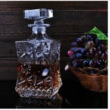 太阳花玻璃酒瓶750ml红酒醒酒储酒器密封洋酒瓶葡萄酒瓶泡酒瓶