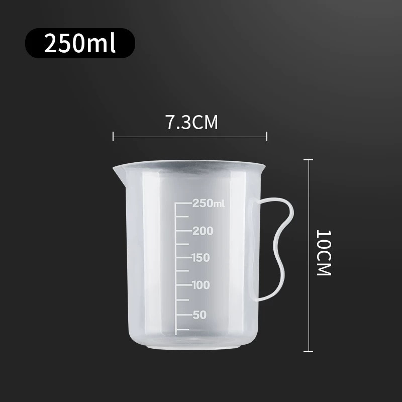 高温耐性ミルクティーショップツール計量カップスケール付きプラスチック食品グレードベーキングキッチン大容量|undefined