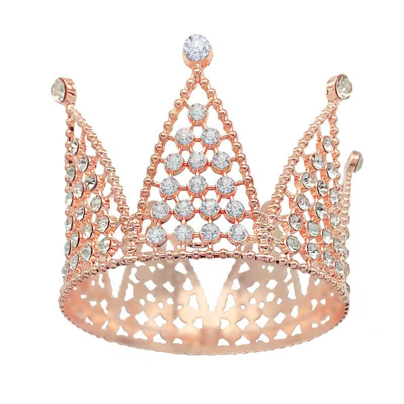 Fábrica directa transfronteriza corona de cabeza de cumpleaños torta de decoración ramo de flores decoración de novia corona de cabeza reina vestido de cumpleaños