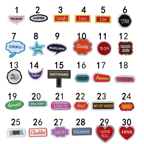 依绣刺绣布贴电脑绣花章时尚个性英文单词系列衣服装饰补丁贴贴布