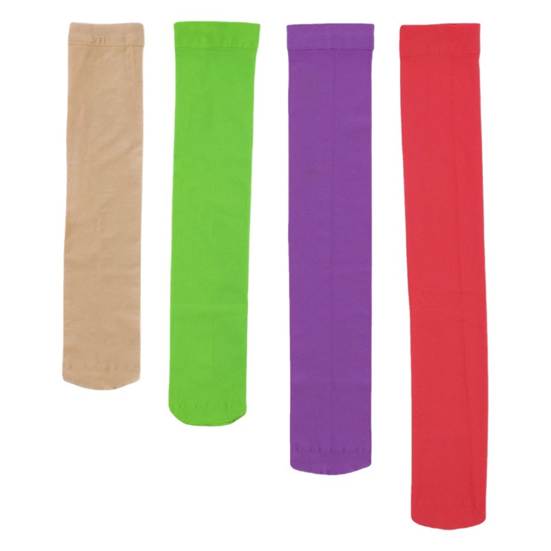 Primavera y verano terciopelo adulto danza sobre la rodilla medias blancas color caramelo estudiante JK muslo Calcetines uniformes