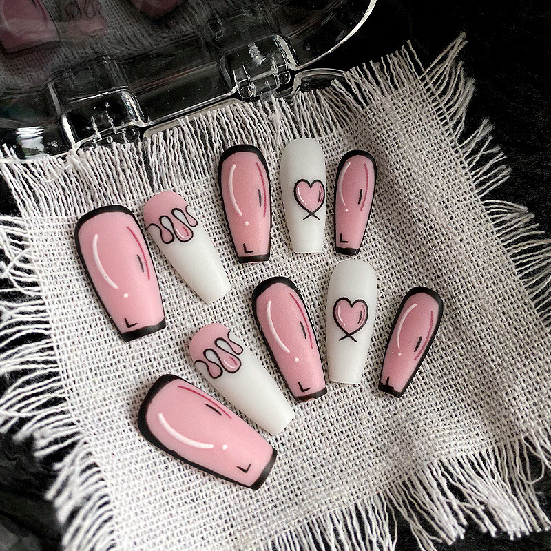 Exquisite Wearable Nails Two-Dimensional Style Comic High-End Handmade Nail Patch 2026 New Wearable Nail Art Patch Exquisite Wearable Nails Two-Dimensional Style Comic High-End Handmade Nail Patch 2026 New Wearable Nail Art Patch