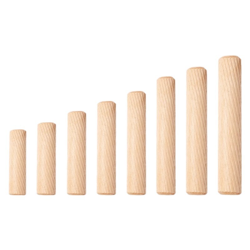 둥근 나무 마개 나무 나무 나무 나무 장막 TWILL 쐐기 단단한 나무 스틱 나무 볼트 옷장 캐비닛 커넥터 둥근 나무 핀 도매