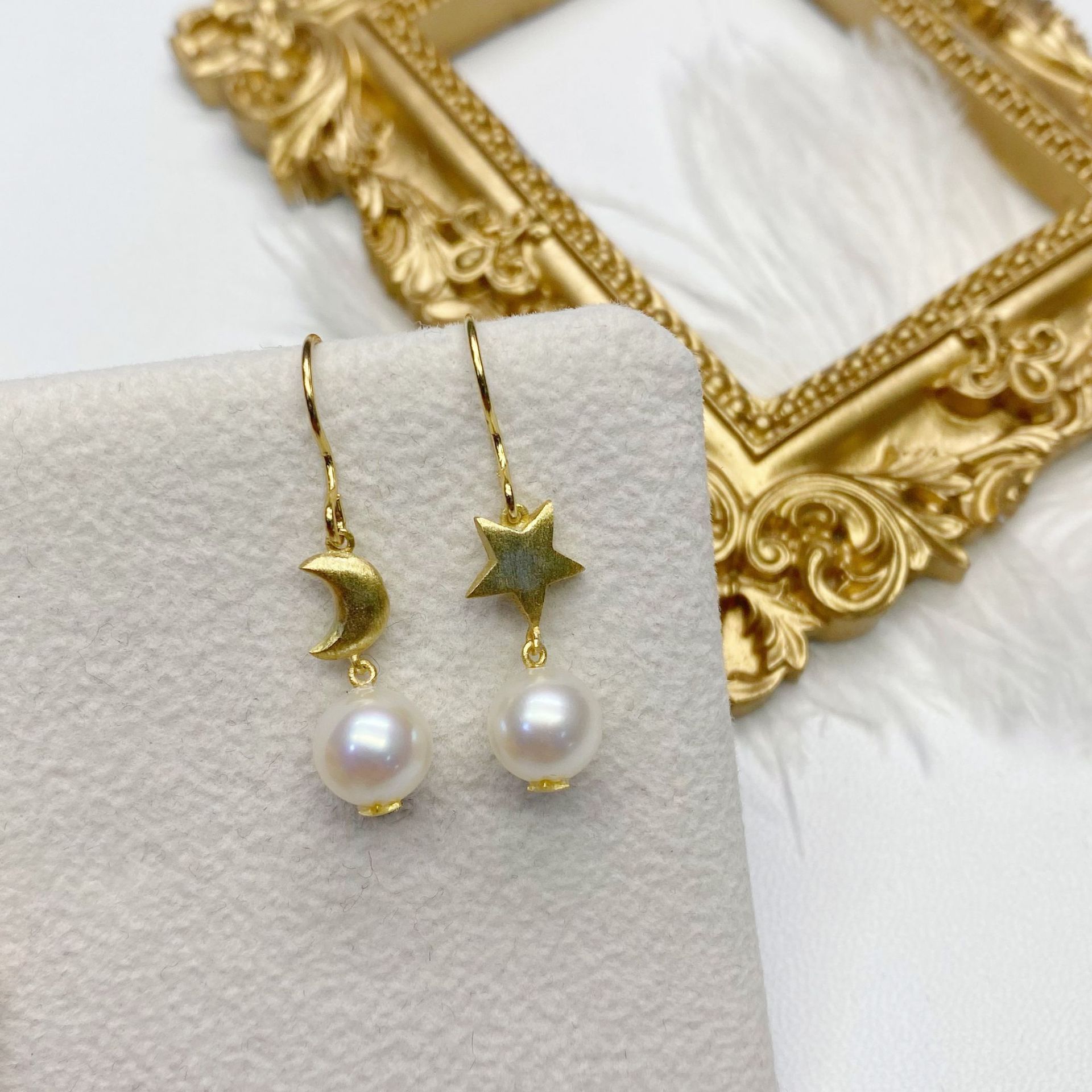 �����¿�С����S925�����������Ұ�ɫԲ��ˮAK���������׹