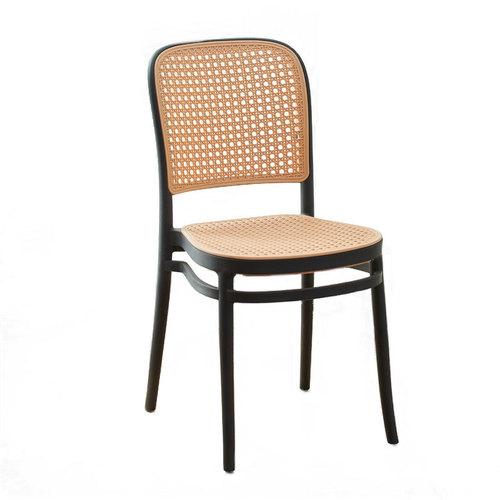 Imitation wicker chair, minimalist Nordic home-use designer dining chair, internet celebrity café hotel leisure internet celebrity antique chair
