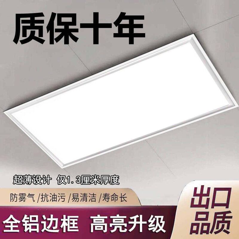 Ultra-Thin Flat Panel Light Integrated Ceiling Led Light 300*600 Kitchen Light Bathroom Embedded Rectangular Panel Light