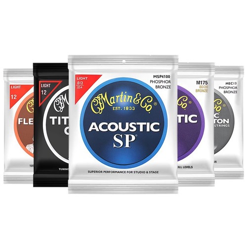 Martin MSP4100/7100 phosphor bronze folk acoustic guitar strings M140 brass strings set of 6
