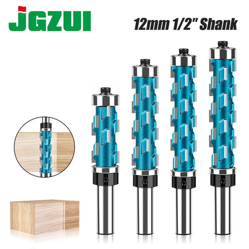 Woodworking double bearing trimming spiral cutter trimming cutter disposable engraving cutter bearing copy CNC engraving cutter