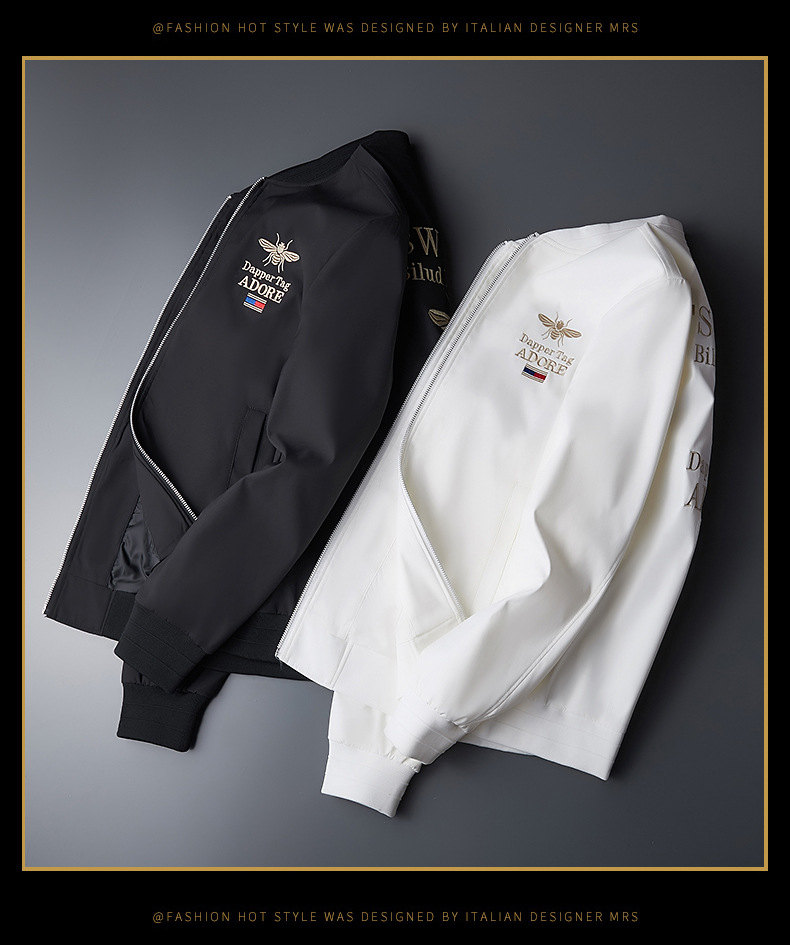 Basebolljacka för män casual stil modern ungdomsjacka_voghion.com