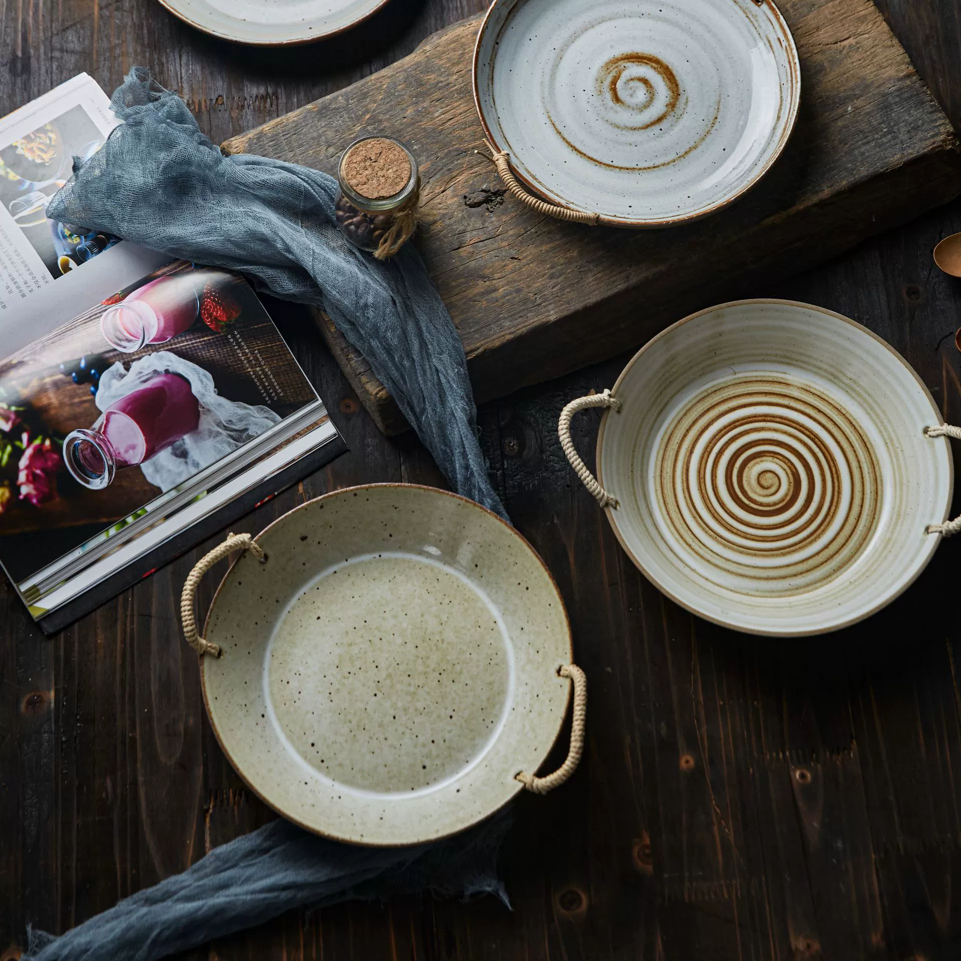 Japanese tableware, dinner plate for home use, internet celebrity, high-quality style