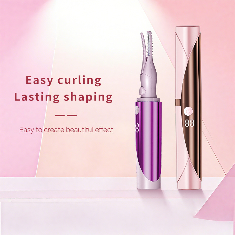 Cross-Border New Product Electric Eyelash Curler Rechargeable Eyelash Curler Long-Lasting Styling Foreign Trade Wholesale