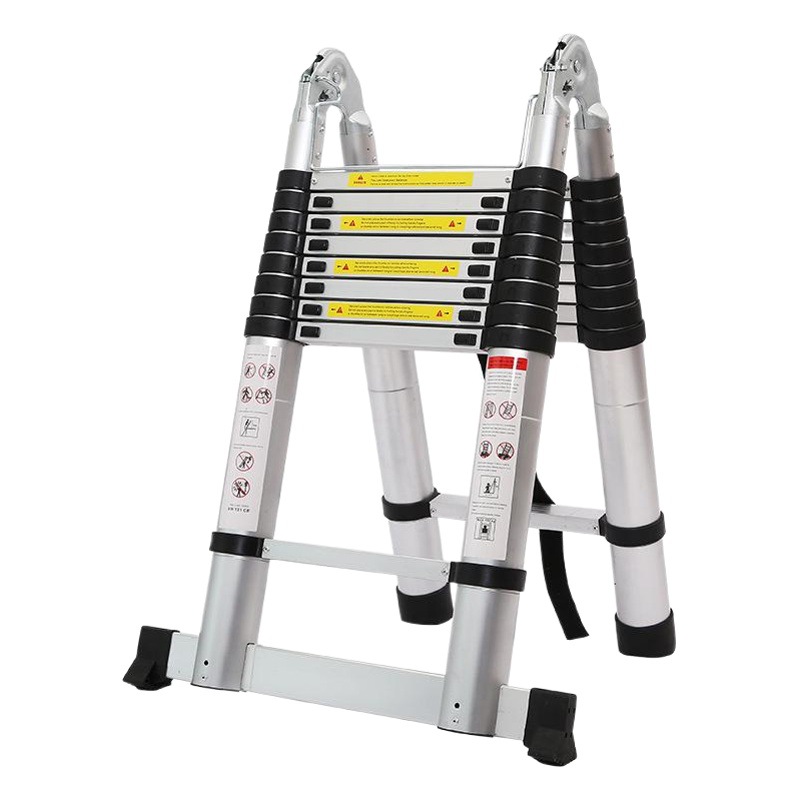 escalera retráctil portátil escalera multifuncional escalera doméstica escalera plegable de aleación de aluminio gruesa