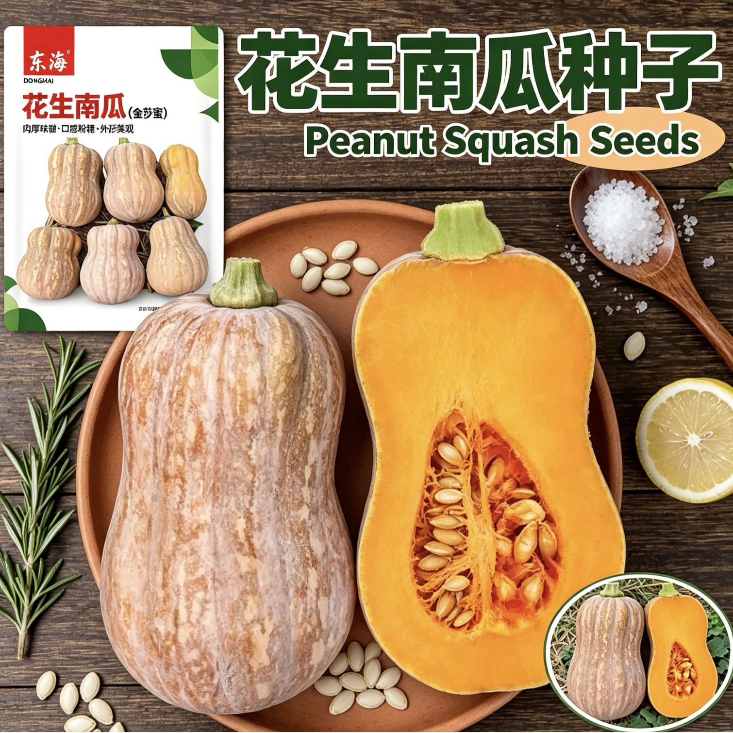 花生南瓜种子早中熟高产甜糯香甜干面南瓜种籽农家四季播蔬菜种子