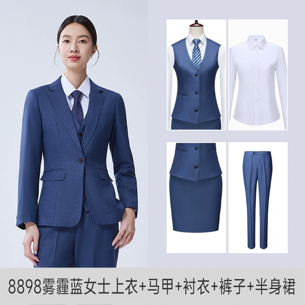 Suit, vest, skirt, trousers, shirt