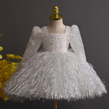 公主裙生日女童女宝宝礼服儿童婚纱蛋糕裙蓬蓬裙轻奢小众高端春夏