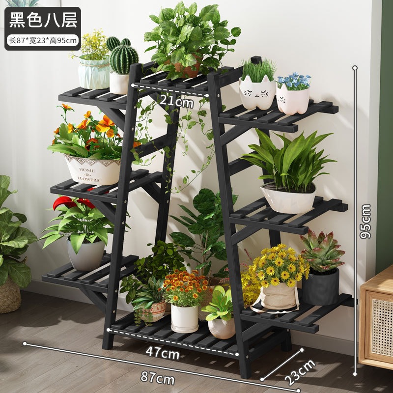 Estantes de maceta de flores de plantas modernas salas de estar tipo piso a piso balcón estantes de flores estantes de flores de Ratán interiores estantes de flores de lujo ligero