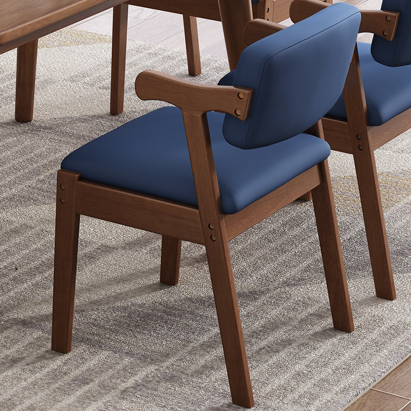Silla de madera maciza Silla de comedor nórdica minimalista moderna Silla de oficina moderna Entrenamiento Mesas y sillas de aprendizaje en el hogar al por mayor