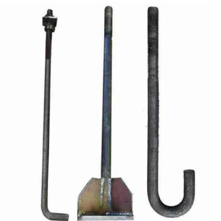 Fabricante de procesamiento de 7 caracteres 9 caracteres perno de anclaje piezas incrustadas tipo L perno de anclaje incrustado perno de grúa torre